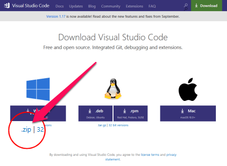 Visual Studio Code Zip Download